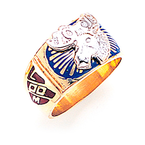 Hidden Moose Ring - Ornate 14k Gold