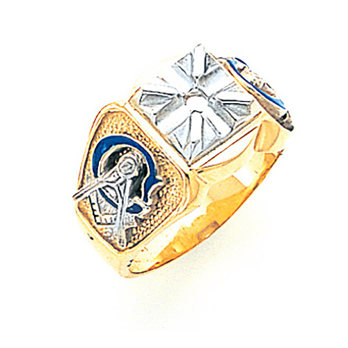 Diamond Blue Lodge Ring - 14k Gold