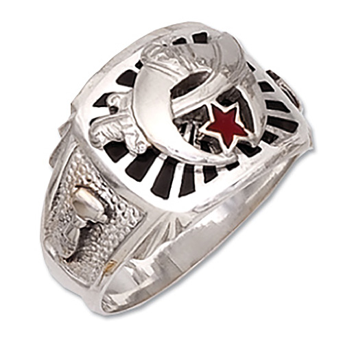 Sterling Silver Shriner Ring