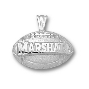 Marshall University Football Pendant Sterling Silver