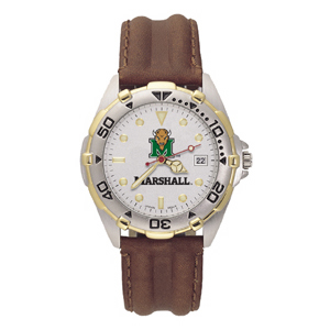 Marshall Thundering Herd Mens All Star Leather Watch