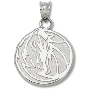 Sterling Silver 5/8in Dallas Mavericks Horse Pendant