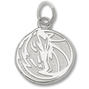 Sterling Silver 3/8in Dallas Mavericks Horse Pendant