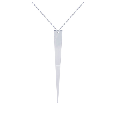 14kt White Gold Jagger Wedge 18in Necklace