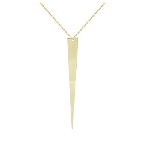 14kt Yellow Gold Jagger Wedge 18in Necklace