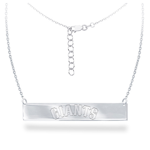 Sterling Silver San Francisco Giants Bar 18in Necklace