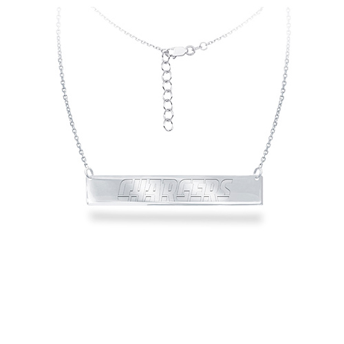 Sterling Silver San Diego Chargers Bar 18in Necklace