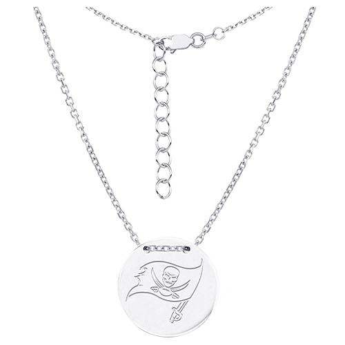 Sterling Silver Tampa Bay Buccaneers Bar 18in Necklace