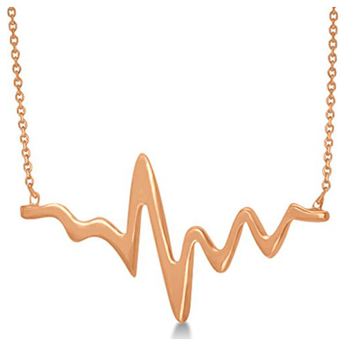 14kt Yellow Gold Heartbeat 18in Necklace