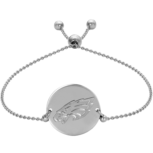 Sterling Silver Philadelphia Eagles Bolo Bracelet