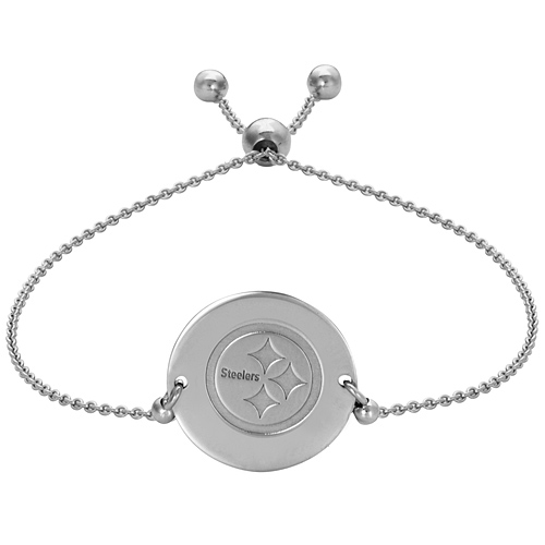 Sterling Silver Pittsburgh Steelers Bolo Bracelet
