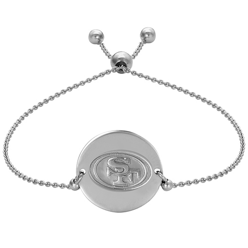Sterling Silver San Francisco 49ers Bolo Bracelet