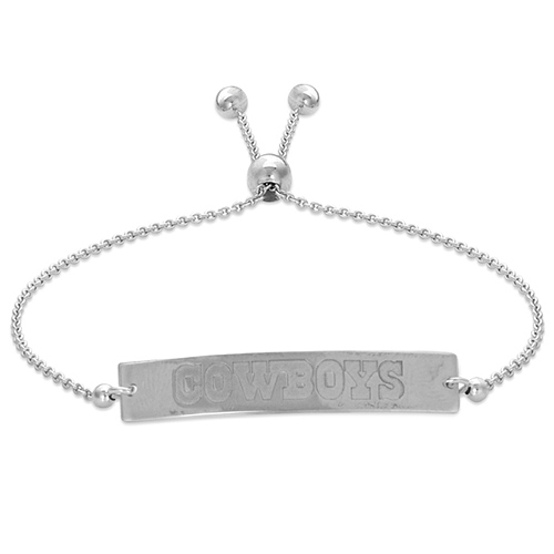 Sterling Silver Dallas Cowboys Bolo Bar Bracelet