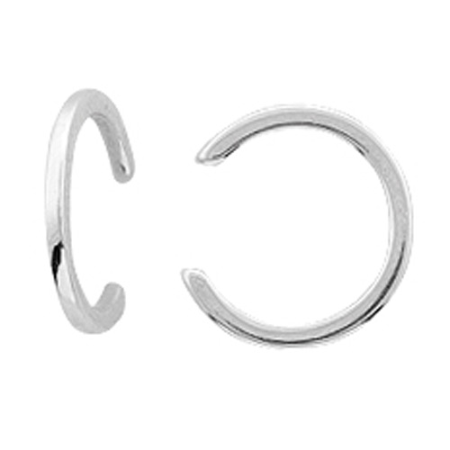 14k White Gold Ear Cuff Earrings