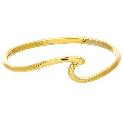 14k Yellow Gold Wave Ring Size 6