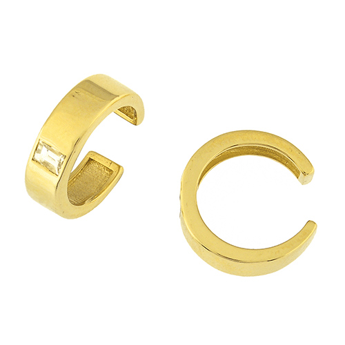 14k Yellow Gold 1/5 ct tw Diamond Baguette Ear Cuffs Y41450730FM