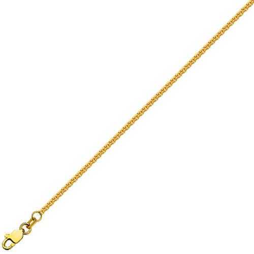 14k Yellow Gold 24in Round Box Chain 1.75mm