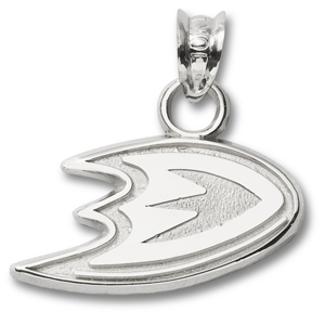 Sterling Silver 5/8in Anaheim Ducks Foot Pendant