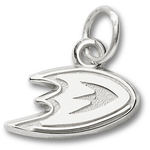 Sterling Silver 3/8in Anaheim Ducks Foot Logo Pendant