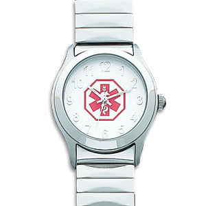 Women's Stainless Steel Medical Watch