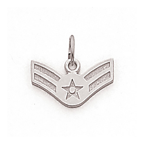 3/8in US Air Force A1C Pendant - Sterling Silver