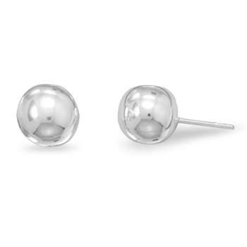 Sterling Silver 10mm Ball Stud Earrings