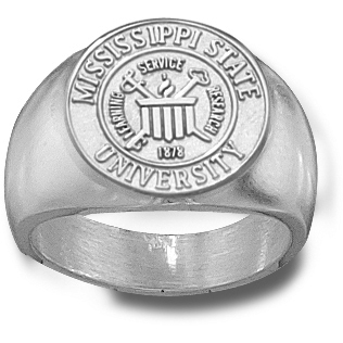 Sterling Silver Mississippi State Men's Seal Ring