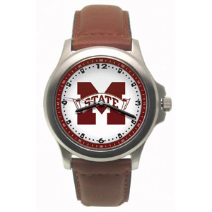 Mississippi State Bulldogs Rookie Leather Watch - Clearance