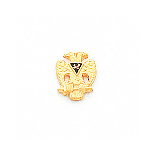3/8in Scottish Rite Tie Tac - 10k Yellow Gold
