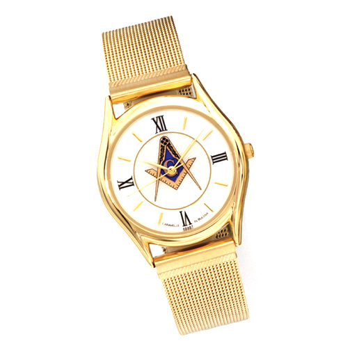 Masonic Watch Mesh Bracelet - Bulova