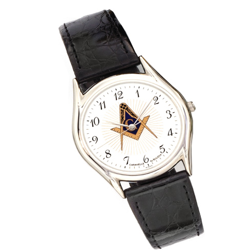 34mm Masonic Blue Lodge Watch - Bulova