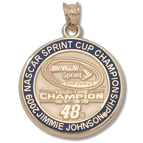 Jimmie Johnson Champion Pendant 10k Yellow Gold