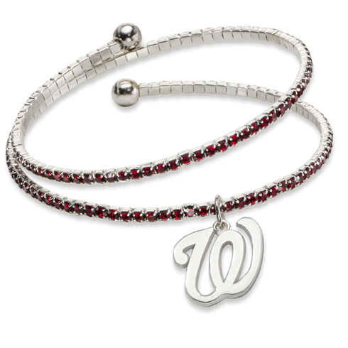 Washington Nationals Amped Logo Crystal Bracelet