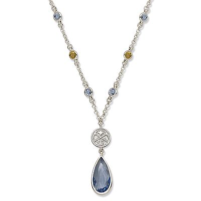 Denver Nuggets Crystal Logo Necklace