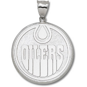 Edmonton Oilers Jumbo Sterling Silver Pendant