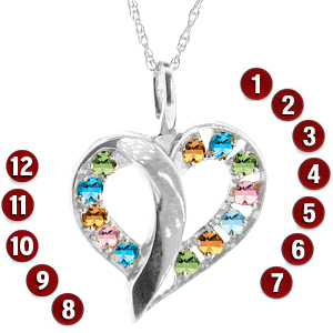 Passion Hearts Mother's Pendant Sterling Silver