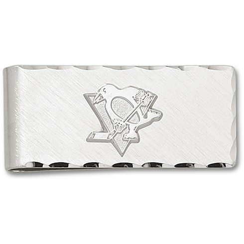 Silver Plated Pittsburgh Penguins Money Clip