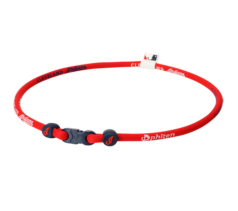 22 inch Cleveland Indians Titanium Phiten Necklace X30