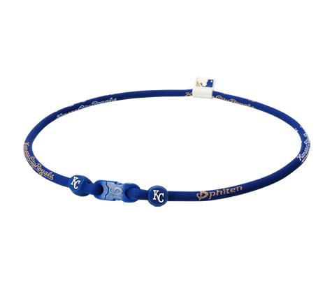 22 inch Kansas City Royals Titanium Phiten Necklace X30