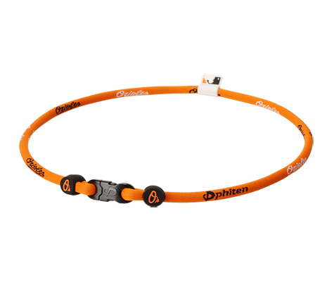22 inch Baltimore Orioles Titanium Phiten Necklace X30