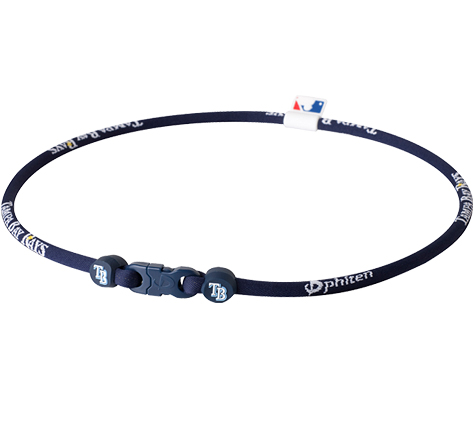 22in Tampa Bay Rays Titanium Phiten Necklace X30