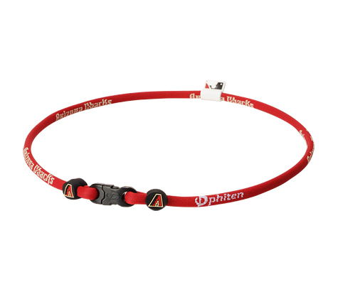 22 inch Arizona Diamondbacks Titanium Phiten Necklace X30