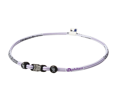 22 inch Colorado Rockies Titanium Phiten Necklace X30