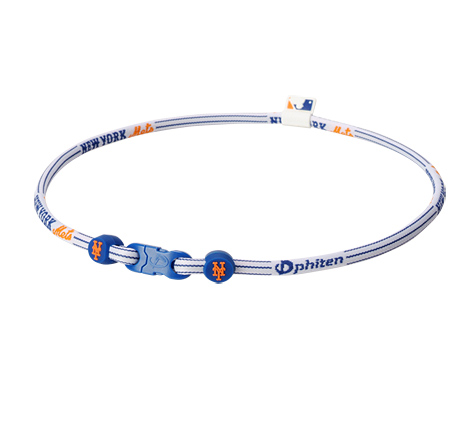 22in New York Mets Titanium Phiten Necklace X30