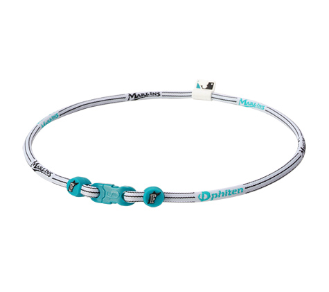 22in Florida Marlins Titanium Phiten Necklace X30