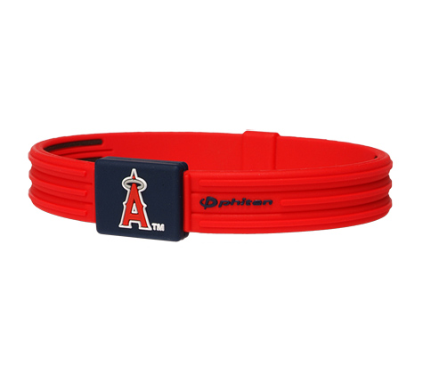 6.75 inch LA Angels of Anaheim Titanium Phiten Bracelet S-Type