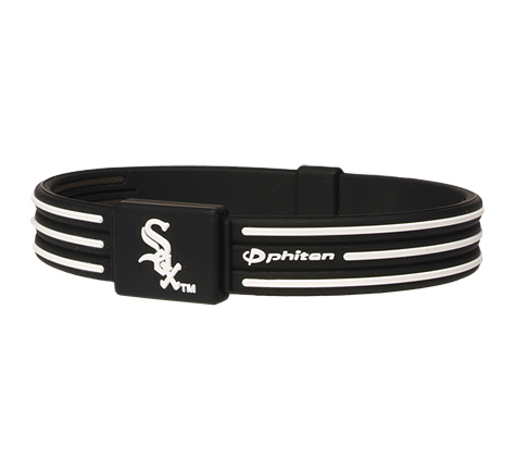 6.75 inch Chicago White Sox Titanium Phiten Bracelet S-Type