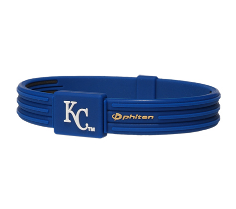 6.75 inch Kansas City Royals Titanium Phiten Bracelet S-Type