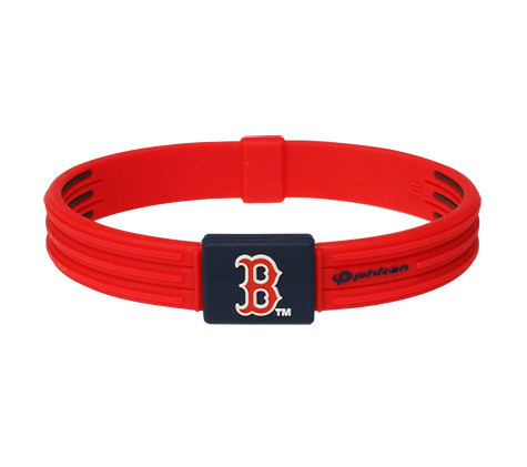 6.75 inch Boston Red Sox Titanium Phiten Bracelet S-Type