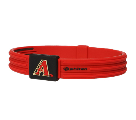 6.75 inch Arizona Diamondbacks Titanium Phiten Bracelet S-Type